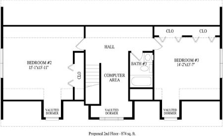 Dartmouth Modular Home Floor Plan Second Floor